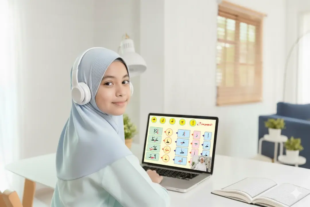 Learn Arabic Online for Kids in the USA with an engaging virtual class.
