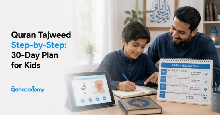 Quran Tajweed Step-by-Step: 30-Day Plan for Kids