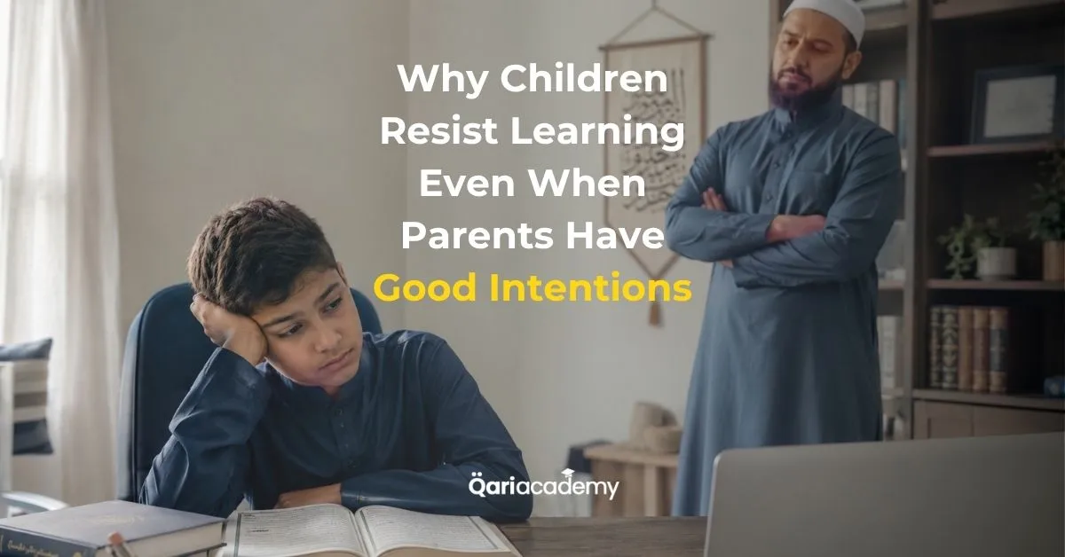 Muslim child confidently learning the Quran online while building a strong Islamic identity in America