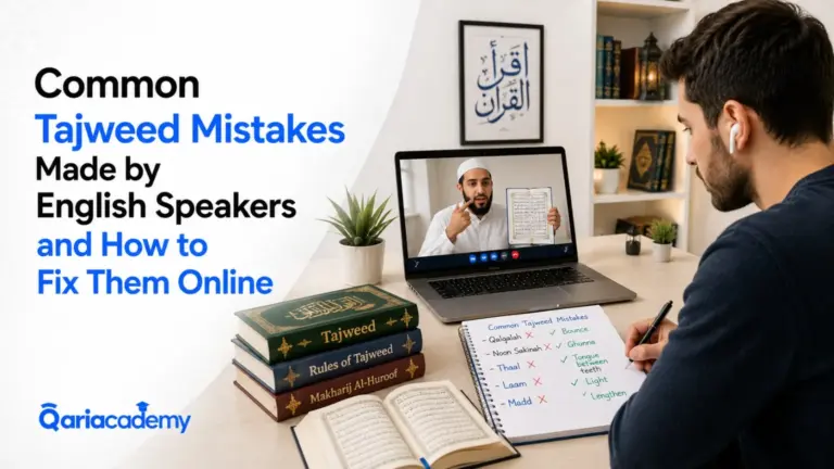 Common Tajweed Mistakes Made by English Speakers and How to Fix Them Online