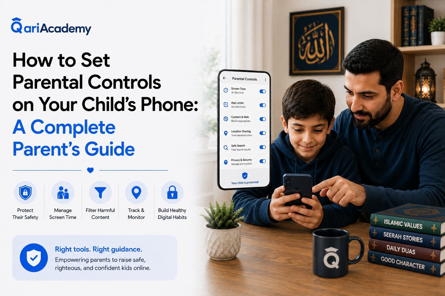 how to set parental controls on your child's phone