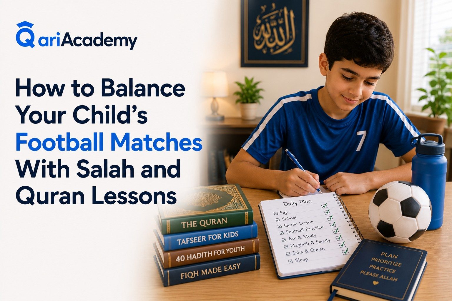 How to Balance Your Child’s Football Matches With Salah and Quran Lessons