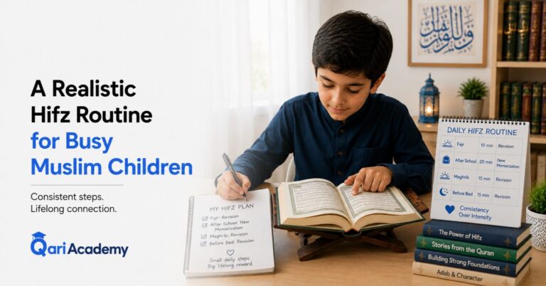 A Realistic Hifz Routine for Busy Muslim Children