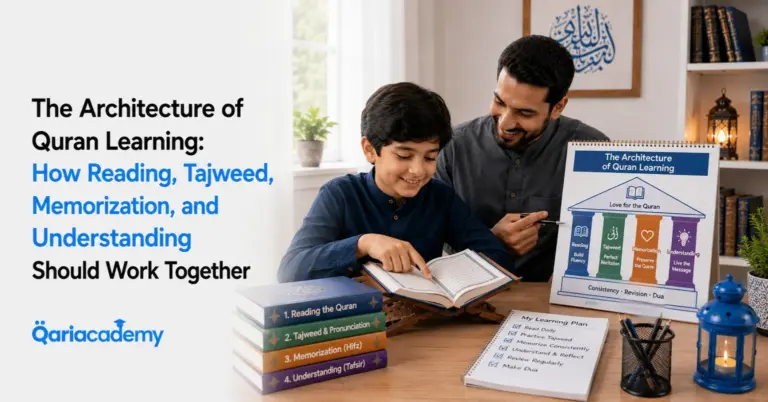 The Architecture of Quran Learning: How Reading, Tajweed, Memorization, and Understanding Should Work Together