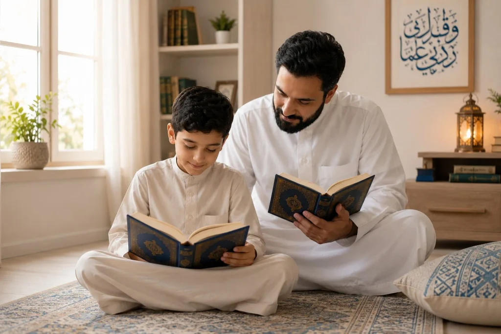 A child's lifelong relationship with the Quran begins with positive experiences at home.