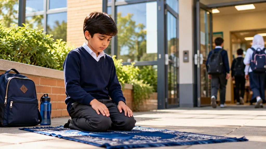 Planning ahead can help Muslim children manage school responsibilities while maintaining their daily Salah routine.